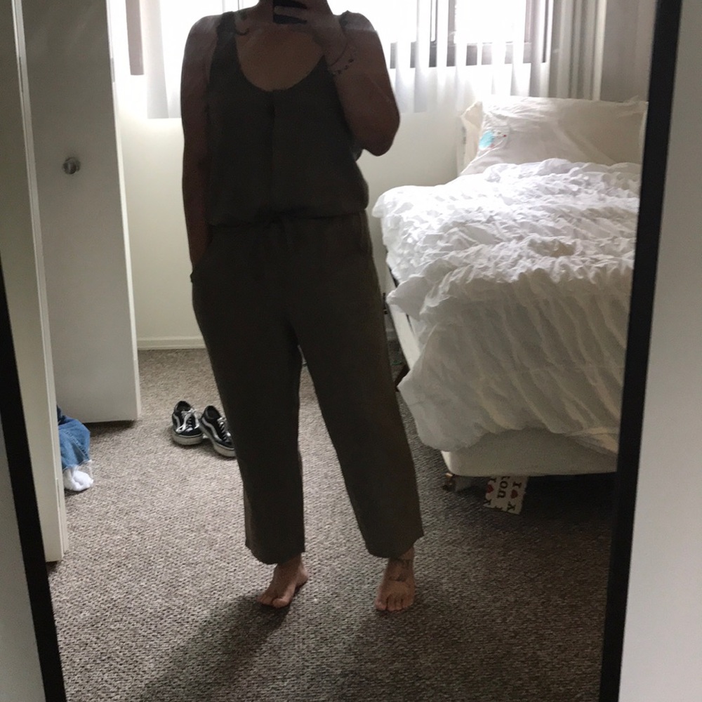 J Crew Jumpsuit linen/cotton